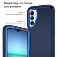 thumbnail image 4 of Petocase for Samsung Galaxy A15 5G Phone Case,Shockproof Dust/Drop Proof 3-Layer Protective Heavy Duty Durable Rugged Hybrid Cover for Galaxy A15 5G,Navy Blue, 4 of 7