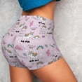 thumbnail image 4 of Fotbe No Drama Llama Seamless Shorts, Womens Workout Shorts High Waist Stretch Booty Short for Gym/Yoga/Running/Biking-Small, 4 of 9