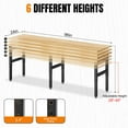 thumbnail image 2 of MUWOOD 96"x24" Large Workbench with Power Outlets, 5000 LBS Load Capacity Work Benches for Garage, Workshop, Office, Home, Woodworking, 2 of 9
