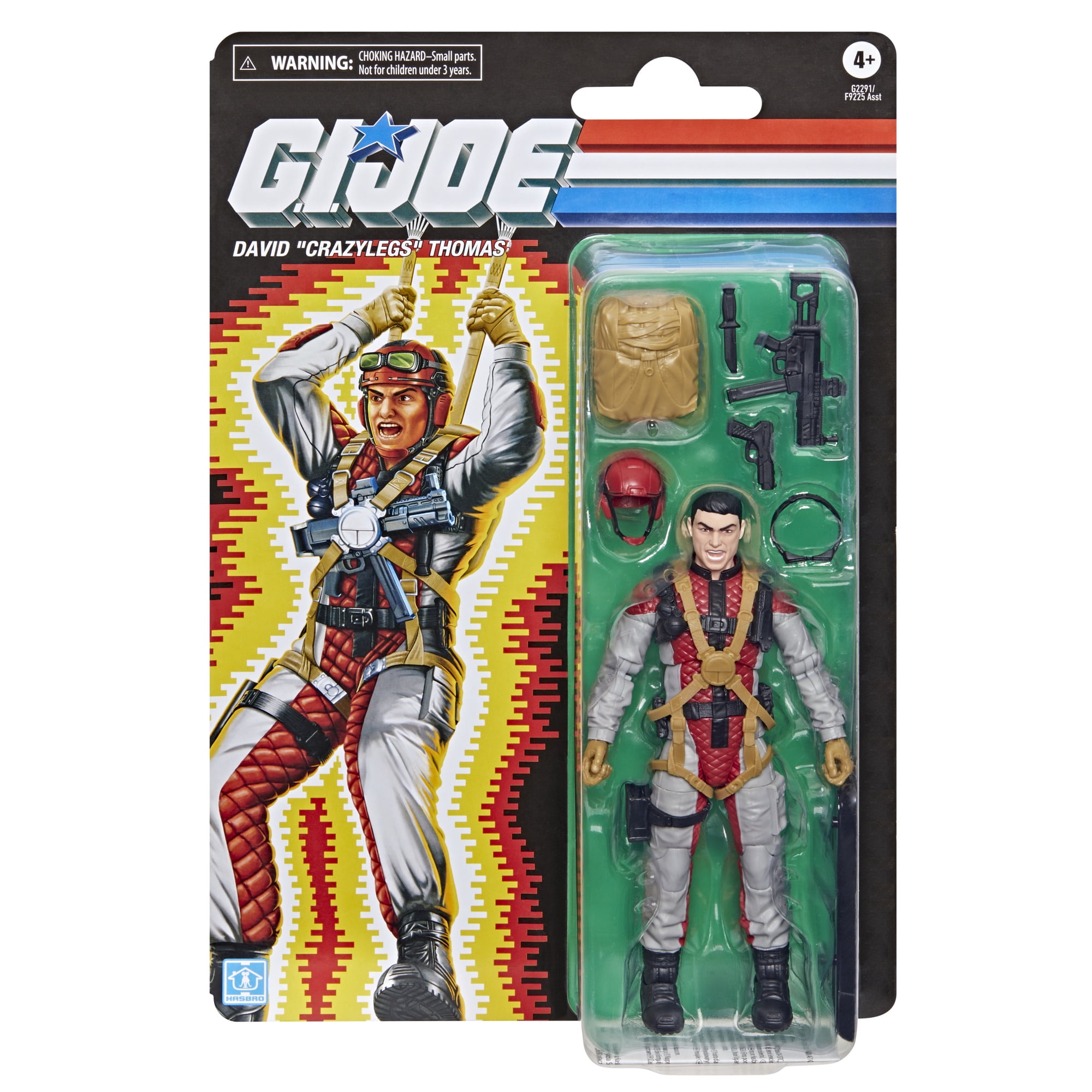 G.I. Joe Classified Series Retro Cardback, David “Crazylegs” Thomas, 6” Action Figure
