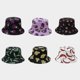thumbnail image 4 of Cute Bucket Hat Beach Fisherman Hats for Women, Reversible Double-Side-Wear Unisex (Burger-Blue), 4 of 4