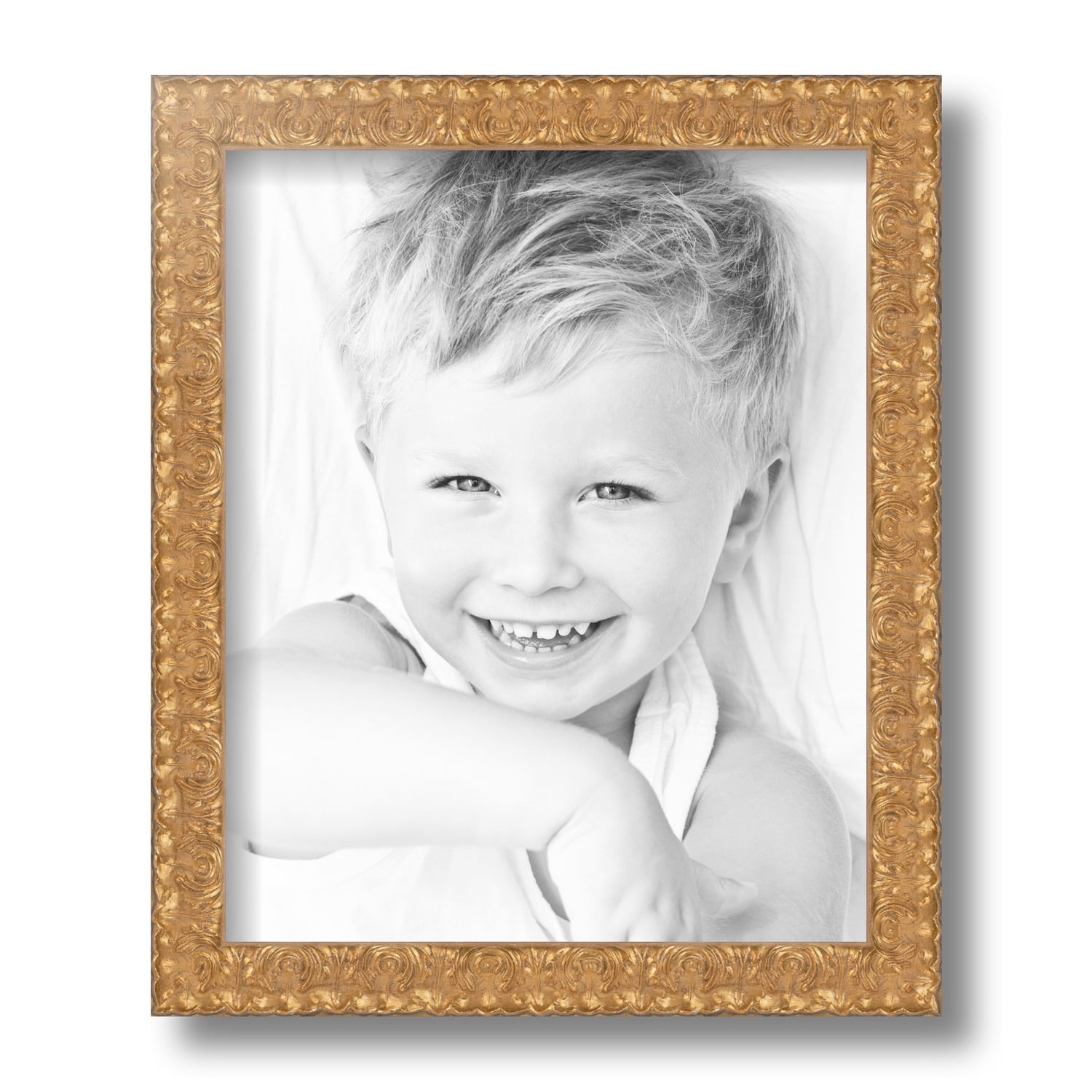 ArtToFrames 8.5x11 Inch Gold Picture Frame, This Gold Wood Poster Frame