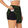 thumbnail image 3 of Lsque Cool Gamepad Printed Women's Running Shorts with Liner Pockets,Elastic Quick Dry Workout Athletic Gym Yoga Shorts,Womens High Waist Shorts-XX-Large, 3 of 9