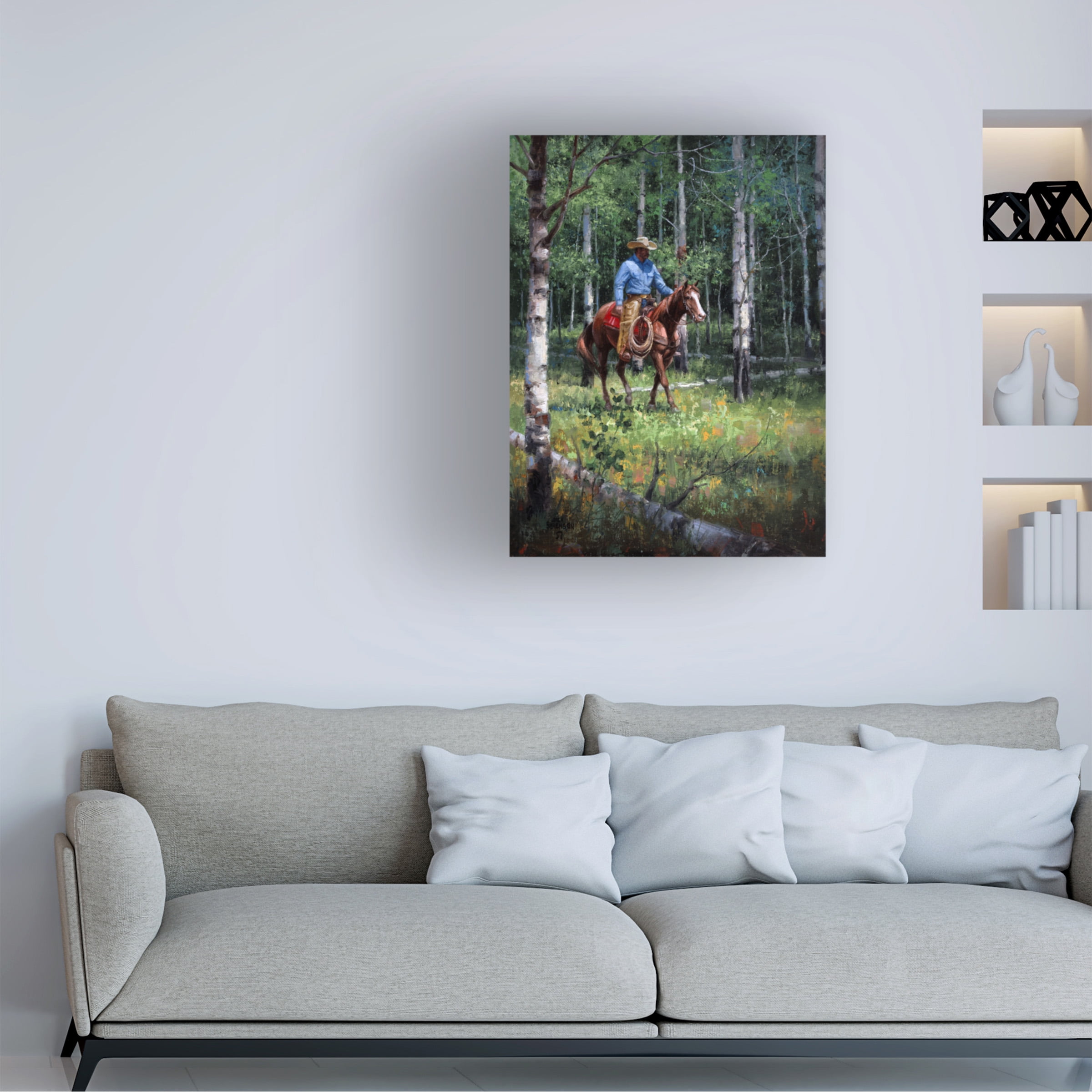 Jack Sorenson 'Through The Aspen' Canvas Art