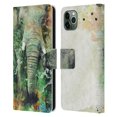 thumbnail image 1 of Head Case Designs Officially Licensed Riza Peker Animals Elephant Leather Book Wallet Case Cover Compatible with Apple iPhone 11 Pro Max, 1 of 6