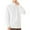 White, variant on Htigea Mens Fashion Long Sleeve Tshirts Workout Oversize Pullover Solid Color Casual Tees Dark Gray,M