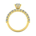 thumbnail image 4 of Certified 3.00ctw Diamond Solitaire Engagement Ring Bridal Set in 14k Yellow Gold (G-H, I1), 4 of 5