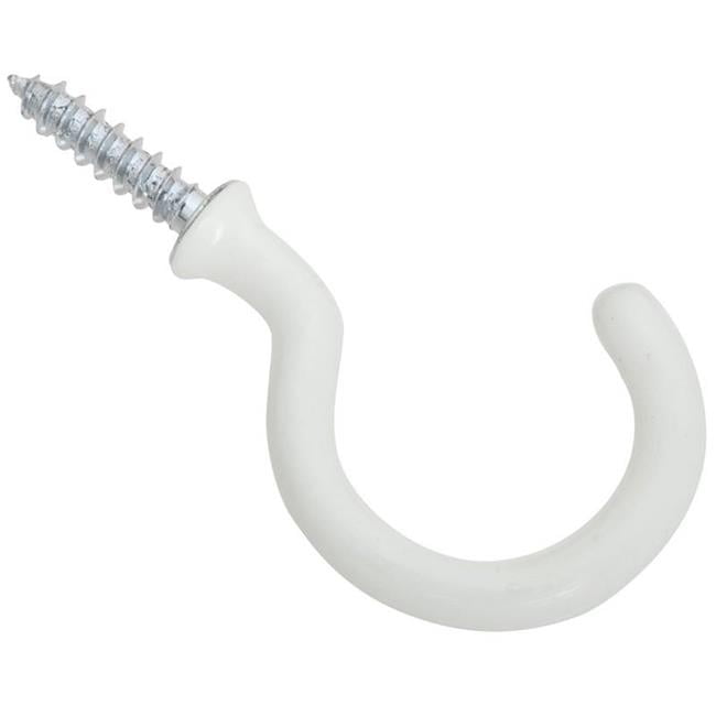 National Hardware 7180771 Vinyl-Coated Outdoor Ceiling Hook N274-951, White