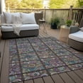 thumbnail image 6 of Addison Rugs Chantille Indoor/Outdoor Transitional Medallions Chocolate Washable Rectangle Rug, 5' x 7'6", 6 of 6