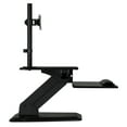 thumbnail image 4 of Mount-It! Sit Stand Workstation Standing Desk Converter With Monitor Mount Combo, Ergonomic Height Adjustable Tabletop Desk(MI-7913), 4 of 9