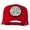 Red, variant on South Carolina State Patched Mesh Cap - White OSFM