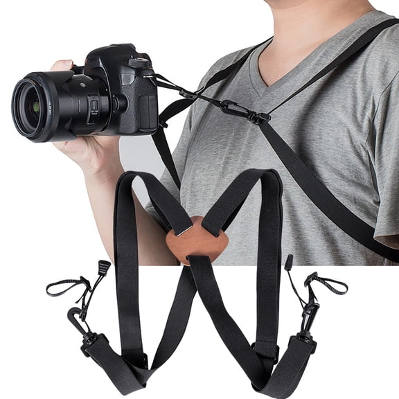 Universal X-Shape Camera Binoculars Ergonomic Quick Release Adjustable Nylon Strap Durable Photographer Rangefinder Tool for Outdoor Photography