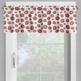 thumbnail image 4 of Ambesonne Kiss Valance & Curtain, Pop Art Lipstick Stain, 55"x30", Ruby and White, 4 of 6