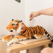 Tiger Plush Toy Cute Soft Stuffed Animal Plush Doll - Home Car Decor Paper Box -18 Inches