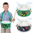 thumbnail image 1 of Batería Boao Kids para niños pequeños de 8 pulgadas con correa y 4 baquetas, 1 of 7
