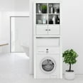 thumbnail image 3 of Patiojoy Over the Toilet Storage Rack Bathroom Space Saver Cabinet with 4 Open Cubes, 3 of 6