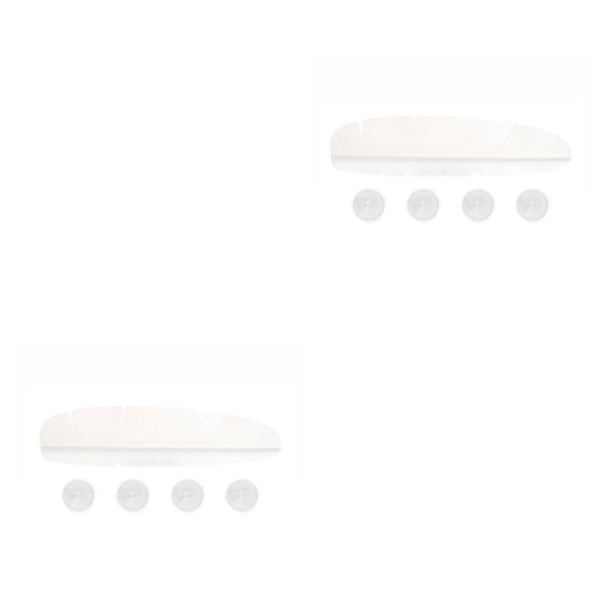 Naiovety Splatter Screens Guard Dish Splashing Board Multicolor Durable Multifuncional Práctico Tableros a prueba de aceite Blanco Blanco 2Conjunto