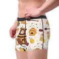 thumbnail image 4 of Disketp Cute Bee Honey Jar Hive Bear Men'S Boxer Briefs,Soft And Breathable Cotton Underwear With Comfortflex Waistband, 4 of 9