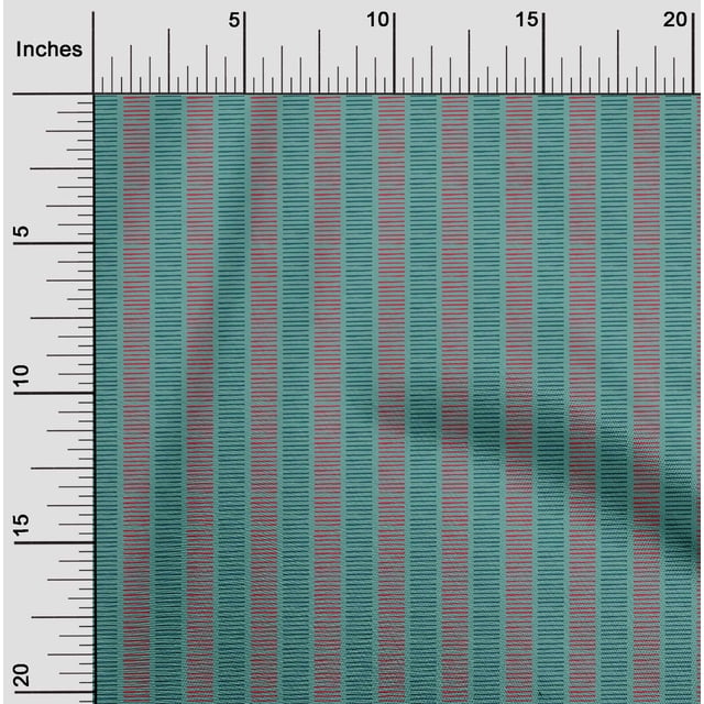 oneOone Tissu Georgette Viscose à Rayures Imprimé au Mètre 42 Pouces de Large