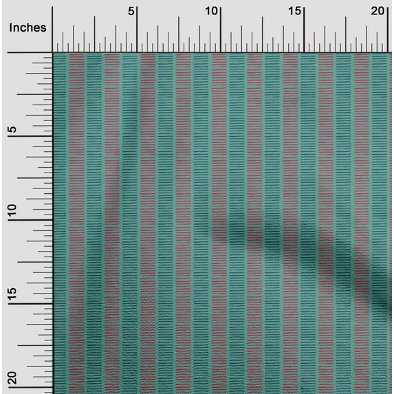 oneOone Cotton Silk Fabric Stripe Block Fabric Prints By Yard 42 Inch Wide