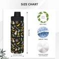 thumbnail image 3 of Cauagu cartoon Skull spider web Print 18oz Vacuum Insulated Stainless Steel Water Bottle,Coffee Travel Mug Spill Proof with Lid,Thermos Cup for Keep Hot/Ice Water Drinks, 3 of 7