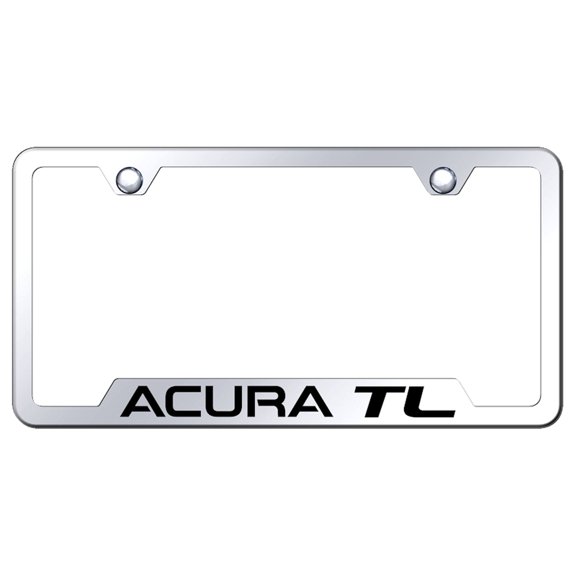 Acura TL Laser Etched Logo Cut-Out License Plate Frame (Chrome)