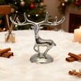 thumbnail image 5 of Small Standing Electroplated Deer Ornaments - For Wine Cabinet, Living Room, TV Cabinet Decor, Home Accents, Shiny Finish, Compact, Adds To Household Spaces, 2.59*2.44in, Silver, 5 of 5