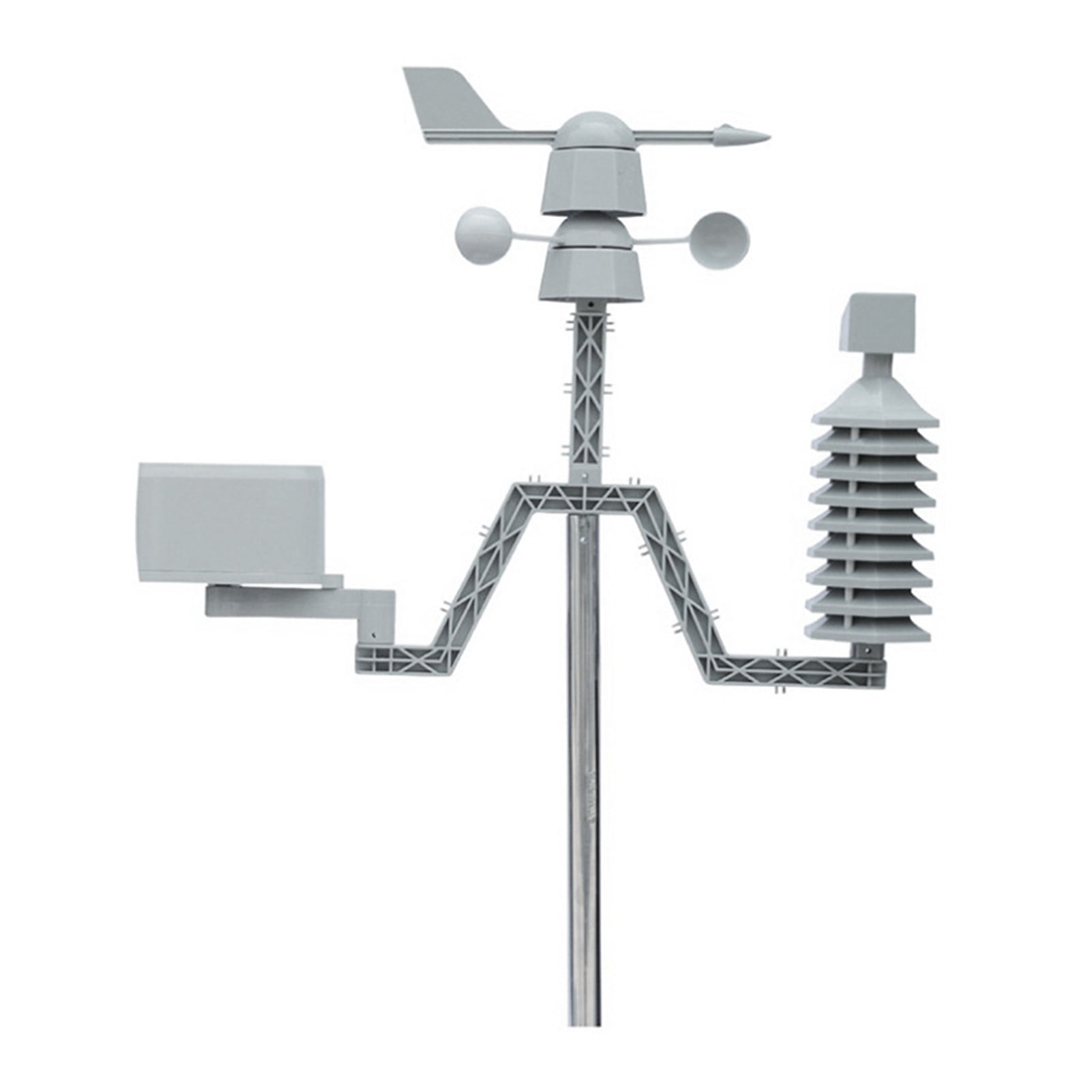 Weather Station Weather Forecast Weather Meter Wind Speed Wind Direction Rain Gauge Wireless Thermo-hygrometer ,Easy to Operate