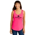 thumbnail image 2 of Namast'ay in Bed Tank Top for Women and Teens Funny Yoga and Meditation Tee Lotus Flower Shirt Neon Pink Tank Top Medium, 2 of 5
