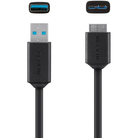 Belkin USB Cable - USB - 3 ft - Type A USB - Micro Type B USB