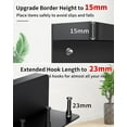 thumbnail image 4 of Tablero para llaves con estante, llavero de pared moderno, llave autoadhesiva de 6 ganchos BANYUO Hogar, 4 of 4