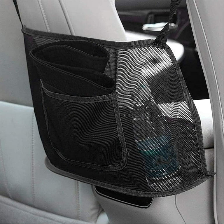 Car Cache Purse Holder for Car Net Pocket Organizer for Handbag Storage Between Seats Dog Car Barrier Car Accessories for Women and Men