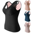 thumbnail image 2 of Tumotour Thermal Underwear Top Women Sleeveless Thermal Tank Tops Crew Neck Fleece Lined Warm Camisole Undershirt for Women, 2 of 3