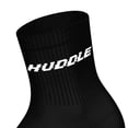 thumbnail image 3 of HUDDLE Calcetines Unisex, pack de 6 – Basic, logo, Short Crew, calcetines deportivos, color liso Negro 35-38, 3 of 3