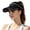 Black, variant on Sun Shield Outdoor Sun Hat for Everyday Activities Lightweight Breathable Visor Cap with Hollow Top for Cycling Hiking Camping, White