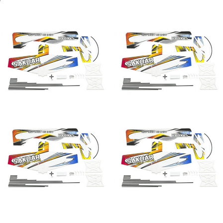 4X RC Air Plane 3D Airplane Micro-Mini Foam EPP PP F3P Lightset KIT Model Hobby Toys Remote Control Toys E210