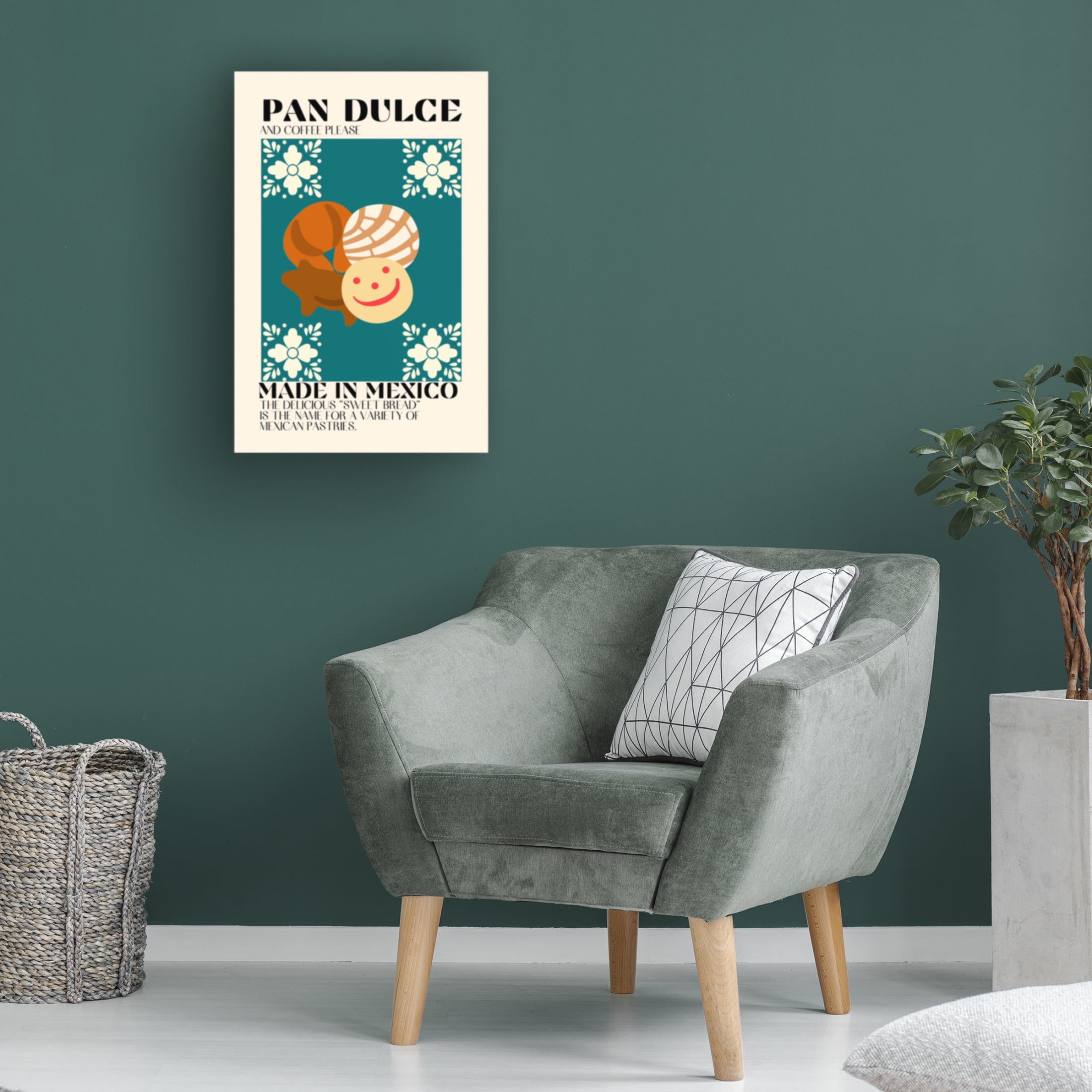 Canvas Wall Art - Gaec Studio 'Pan Dulce' Wall Art for Living Room, Bedroom, or Office Décor by Trademark Fine Art - 22 x 32 Inches