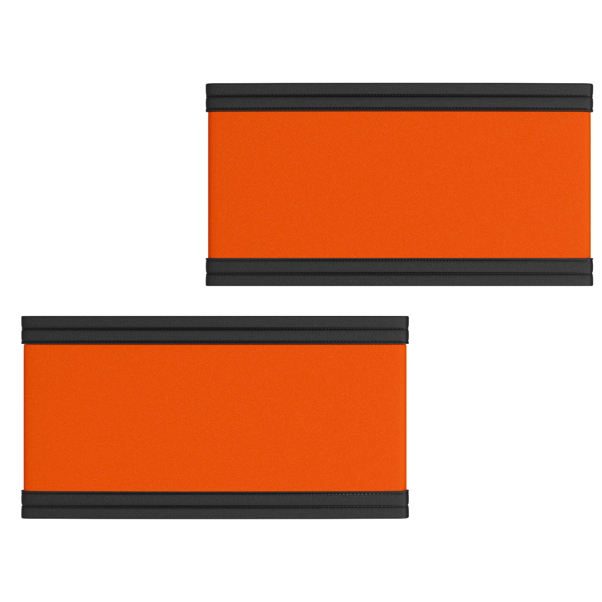 Ice Hockey Referee Armbands - Pair Of 2 (Red & Orange) For Linesman & Referee, Fits Jersey Sizes 38-60