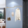 thumbnail image 3 of Clothing Hanging Rack, Sturdy Iron, Rust-Resistant, Open Design for Easy Access and Display, Gold Color, Simple Installation, Ideal for Home or Clothing Store Use, 3 of 9