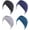 Black/Navy/Gray/Teal, variant on 2Pcs/4Pcs Women's Cotton Turban Head Wrap Cancer Chemo Beanies Cap Headwear Cap Bonnet Hair Loss Hat