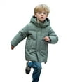 thumbnail image 2 of Ruyang Boys Girls Winter Puffer Jacket Hooded Long Parka Coat Windproof Lightweight Warm Down Outwear Thermal Snowsuit, 2 of 6