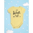 thumbnail image 3 of I Was Worth The Wait Bodysuit Infant -Smartprints Designs,  12 Months, 3 of 4