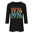 thumbnail image 5 of Lumosvexa Women Graphic Short Shirt Sleeved Tops Womens Casual T-Shirt Crew Neck T-Shirt Black Size S, 5 of 5