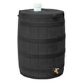 thumbnail image 2 of Good Ideas Rain Wizard 40 Gal Capacity Plastic Rain Barrel, Black (2 Pack), 2 of 6