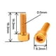 thumbnail image 3 of Paquete de tornillos roscados para portabidones de bicicleta: ligeros y duraderos. dorado, 3 of 9
