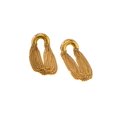 thumbnail image 3 of Aretes largos de cadenas de oro laminado, 3 of 9