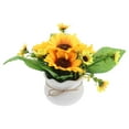 thumbnail image 6 of FRCOLOR Potted Artificial Flowers Potted Sunflower Fake Flowers Plants Artificial Sunflower Greenery Potted Plants Artificial Potted Plants Flowers, 6 of 8
