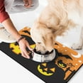 thumbnail image 2 of Spider Bat Pet Food Mat Happy Halloween Absobing Durable 17x30 Inch Dog Water Mat Pet Feeding Mat Dog Water Bowl Mat for Messy Drinker, 2 of 7