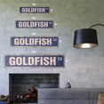 thumbnail image 2 of GOLDFISH Vintage Aluminum Street Sign aquarium fish orange gold tank rustic metal tin | Indoor/Outdoor |  30" Wide, 2 of 4