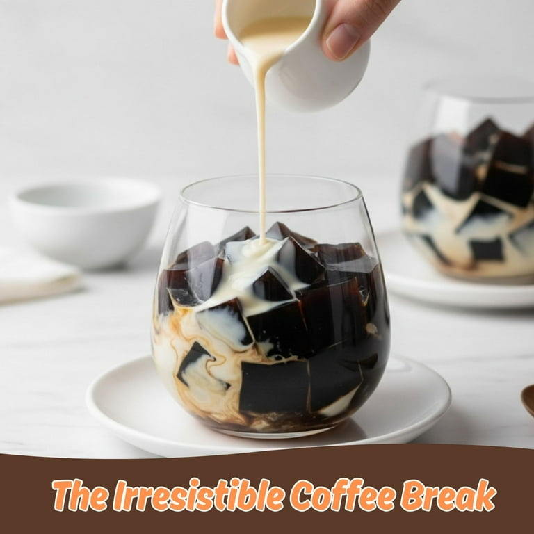 HeySweet, Coffee Jelly, 8 Cubes, Vegan, Halal, Konjac - Walmart.com
